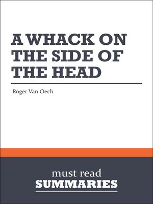 cover image of A Whack on the Side of the Head - Roger Van Oech